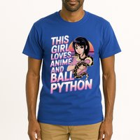 This Loves Anime Ball Python Snake Pet Ball Python Great Gift Tall T-Shirt