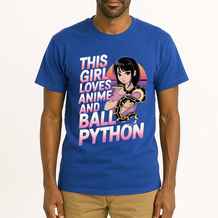 This Loves Anime Ball Python Snake Pet Ball Python Great Gift Tall T-Shirt