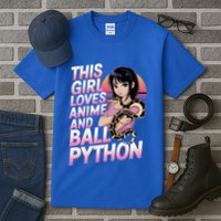This Loves Anime Ball Python Snake Pet Ball Python Great Gift Tall T-Shirt