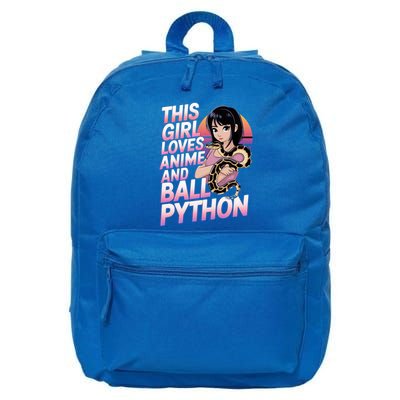 This Loves Anime Ball Python Snake Pet Ball Python Great Gift 16 in Basic Backpack