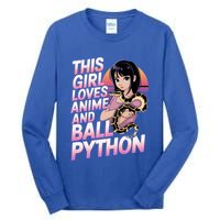 This Loves Anime Ball Python Snake Pet Ball Python Great Gift Tall Long Sleeve T-Shirt