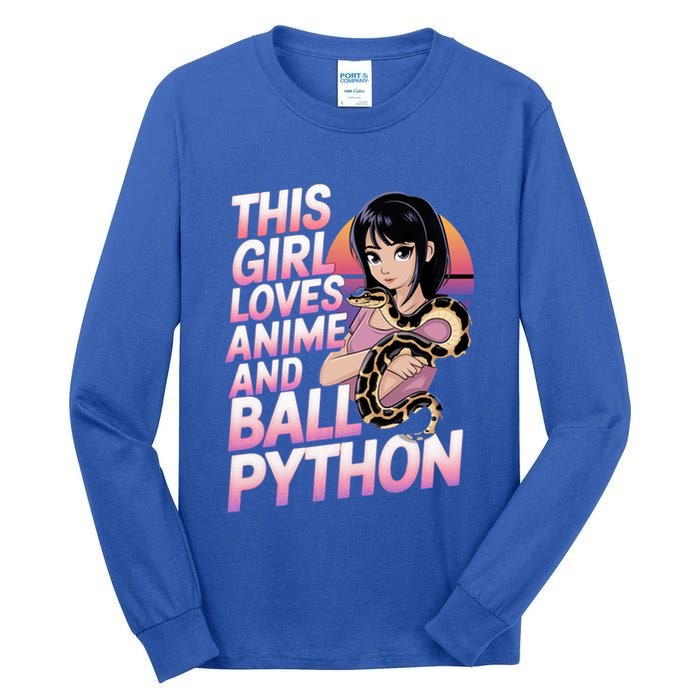 This Loves Anime Ball Python Snake Pet Ball Python Great Gift Tall Long Sleeve T-Shirt
