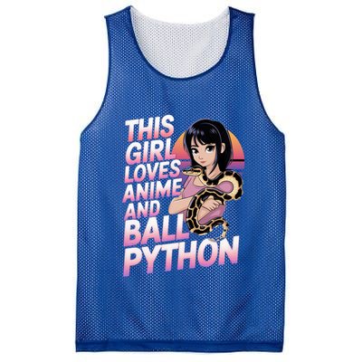 This Loves Anime Ball Python Snake Pet Ball Python Great Gift Mesh Reversible Basketball Jersey Tank