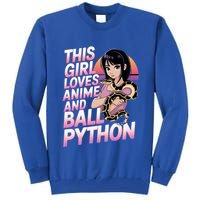 This Loves Anime Ball Python Snake Pet Ball Python Great Gift Tall Sweatshirt