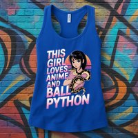 This Loves Anime Ball Python Snake Pet Ball Python Great Gift Womens Tank Top