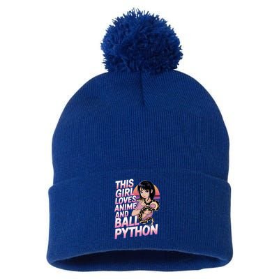 This Loves Anime Ball Python Snake Pet Ball Python Great Gift Pom Pom 12in Knit Beanie