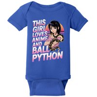 This Loves Anime Ball Python Snake Pet Ball Python Great Gift Baby Bodysuit