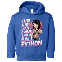 This Loves Anime Ball Python Snake Pet Ball Python Great Gift Toddler Hoodie