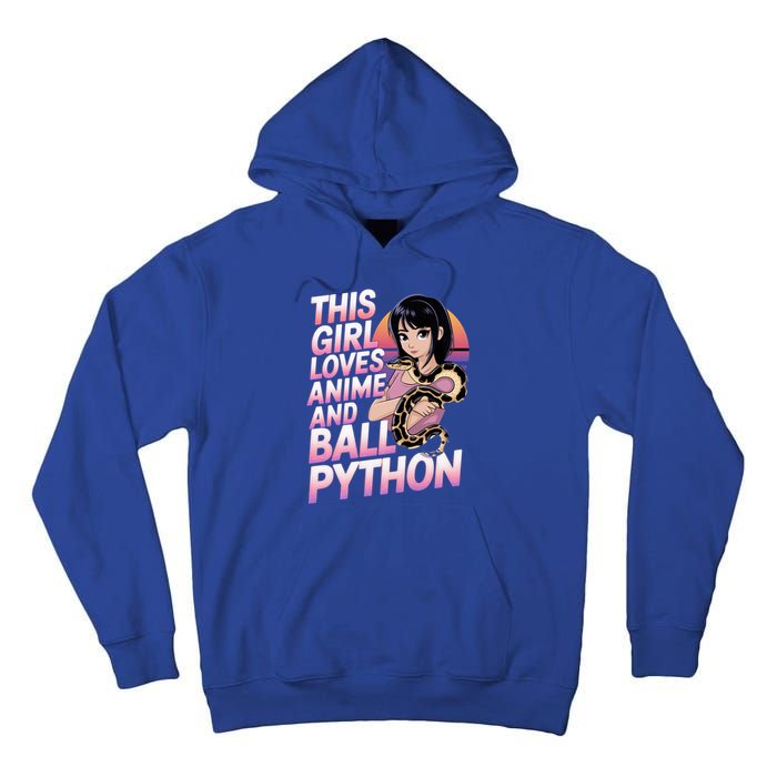 This Loves Anime Ball Python Snake Pet Ball Python Great Gift Tall Hoodie