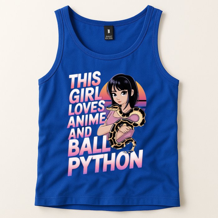 This Loves Anime Ball Python Snake Pet Ball Python Great Gift Tank Top