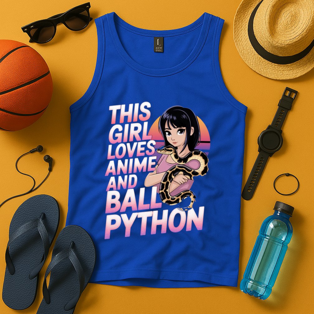This Loves Anime Ball Python Snake Pet Ball Python Great Gift Tank Top
