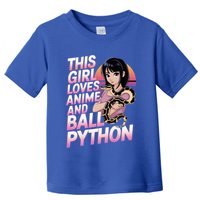 This Loves Anime Ball Python Snake Pet Ball Python Great Gift Toddler T-Shirt