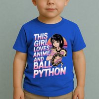 This Loves Anime Ball Python Snake Pet Ball Python Great Gift Toddler T-Shirt