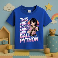 This Loves Anime Ball Python Snake Pet Ball Python Great Gift Toddler T-Shirt