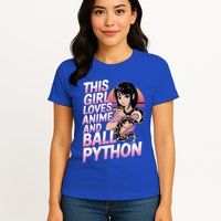 This Loves Anime Ball Python Snake Pet Ball Python Great Gift Womens T-Shirt