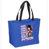 This Loves Anime Ball Python Snake Pet Ball Python Great Gift Zip Tote Bag
