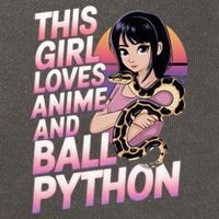 This Loves Anime Ball Python Snake Pet Ball Python Great Gift Cotton Canvas Backpack