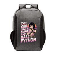 This Loves Anime Ball Python Snake Pet Ball Python Great Gift Vector Backpack