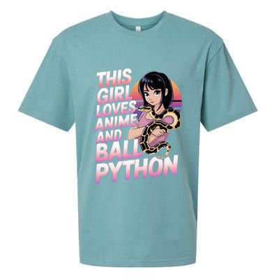This Loves Anime Ball Python Snake Pet Ball Python Great Gift Sueded Cloud Jersey T-Shirt