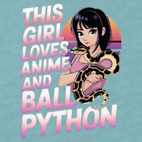 This Loves Anime Ball Python Snake Pet Ball Python Great Gift Sueded Cloud Jersey T-Shirt