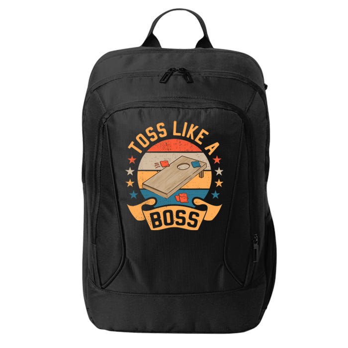 Toss Like A Boss Cornhole Champion Bean Bag Toss Game City Backpack