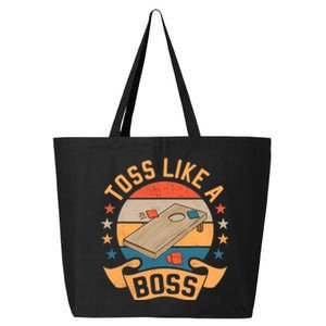 Toss Like A Boss Cornhole Champion Bean Bag Toss Game 25L Jumbo Tote