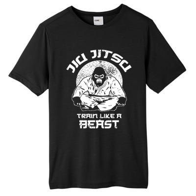 Train Like A Beast Jiu Jitsu, BJJ Grappling MMA Gorilla Tall Fusion ChromaSoft Performance T-Shirt