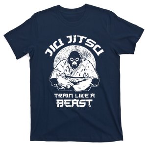 Train Like A Beast Jiu Jitsu, BJJ Grappling MMA Gorilla T-Shirt