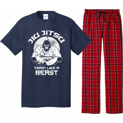 Train Like A Beast Jiu Jitsu, BJJ Grappling MMA Gorilla Pajama Set