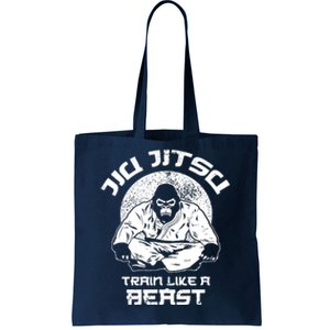 Train Like A Beast Jiu Jitsu, BJJ Grappling MMA Gorilla Tote Bag