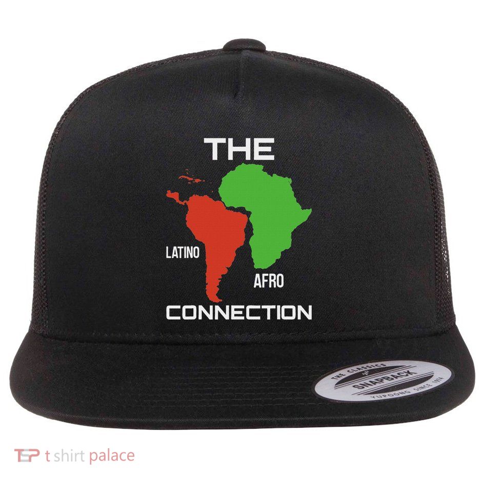 The Latino Afro Connection Hispanic Latina Flat Bill Trucker Hat