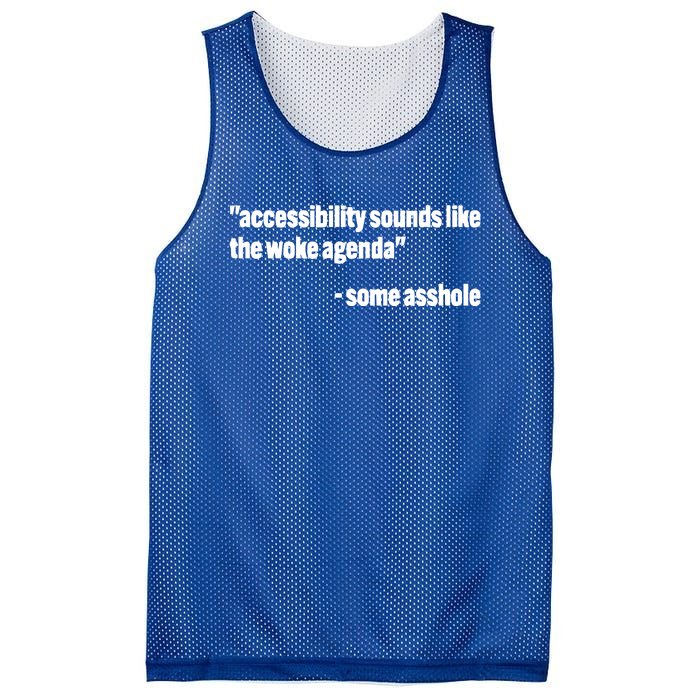 Todd Libby Accessibility Sounds Like The Woke Agenda Some Asshole Mesh Reversible Basketball Jersey Tank