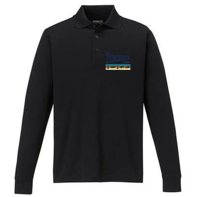 Thunderbirds Logo And Birds Performance Long Sleeve Polo