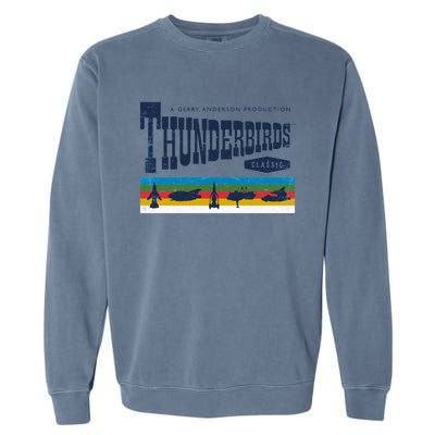 Thunderbirds Logo And Birds Garment-Dyed Sweatshirt