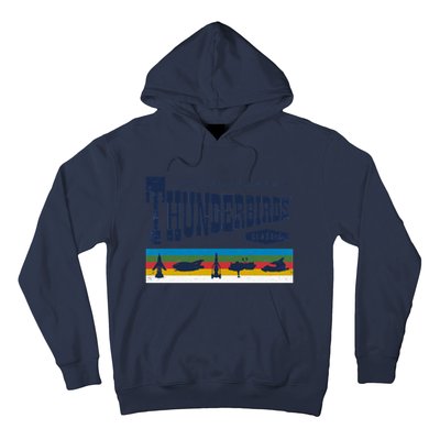 Thunderbirds Logo And Birds Hoodie