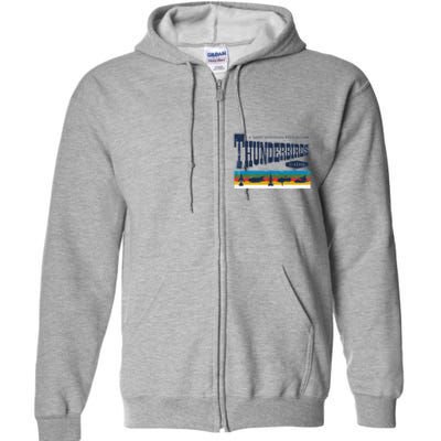 Thunderbirds Logo And Birds Full Zip Hoodie