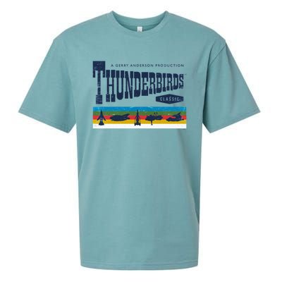 Thunderbirds Logo And Birds Sueded Cloud Jersey T-Shirt