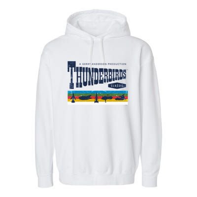 Thunderbirds Logo And Birds Garment-Dyed Fleece Hoodie