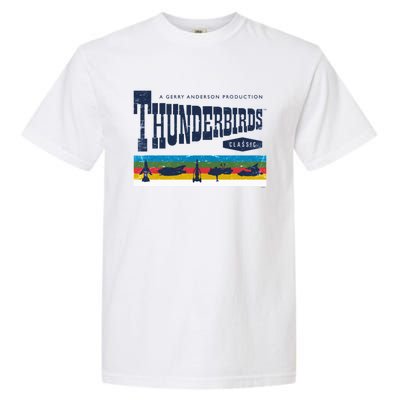 Thunderbirds Logo And Birds Garment-Dyed Heavyweight T-Shirt