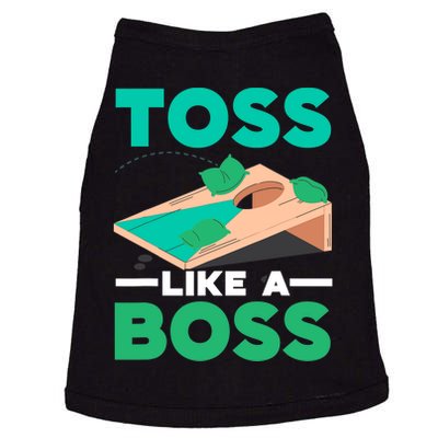 Toss Like A Boss Cornhole Player Bean Bag Sack Toss Doggie Tank