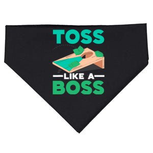 Toss Like A Boss Cornhole Player Bean Bag Sack Toss USA-Made Doggie Bandana