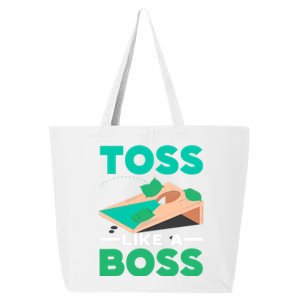 Toss Like A Boss Cornhole Player Bean Bag Sack Toss 25L Jumbo Tote