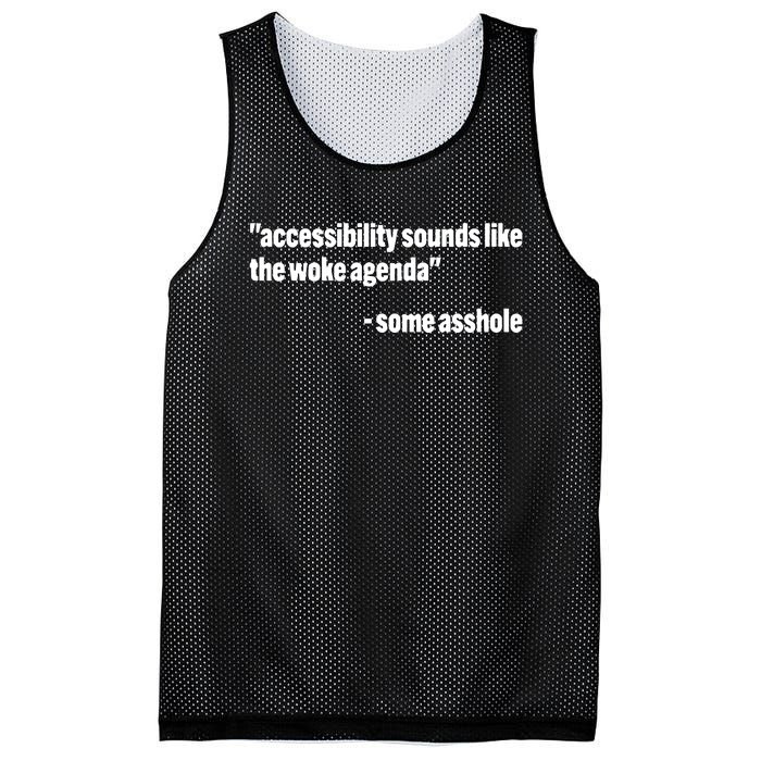 Todd Libby Accessibility Sounds Like The Woke Agenda Some Asshole Mesh Reversible Basketball Jersey Tank