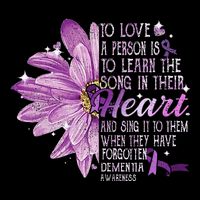To Love A Person Is To Learn The Song Their Heart Dementia Full-Length Apron With Pockets