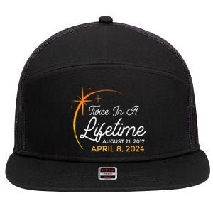 Twice Lifetime August 2017 April 2024 Eclipse 7 Panel Mesh Trucker Snapback Hat