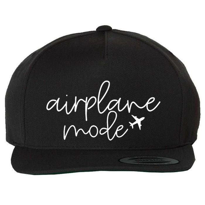 Travel Lover Airplane Mode Airplane Mode Adventure Meaningful Gift Wool Snapback Cap