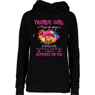 Taurus Lips April May Queen Birthday Zodiac Astrology Womens Funnel Neck Pullover Hood