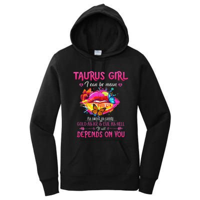 Taurus Lips April May Queen Birthday Zodiac Astrology Women's Pullover Hoodie