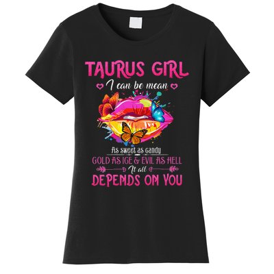 Taurus Lips April May Queen Birthday Zodiac Astrology Women's T-Shirt