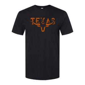 Texas Longhorn Austin Pride Texas Longhorn Bull Horn Softstyle CVC T-Shirt